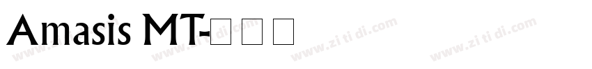 Amasis MT字体转换